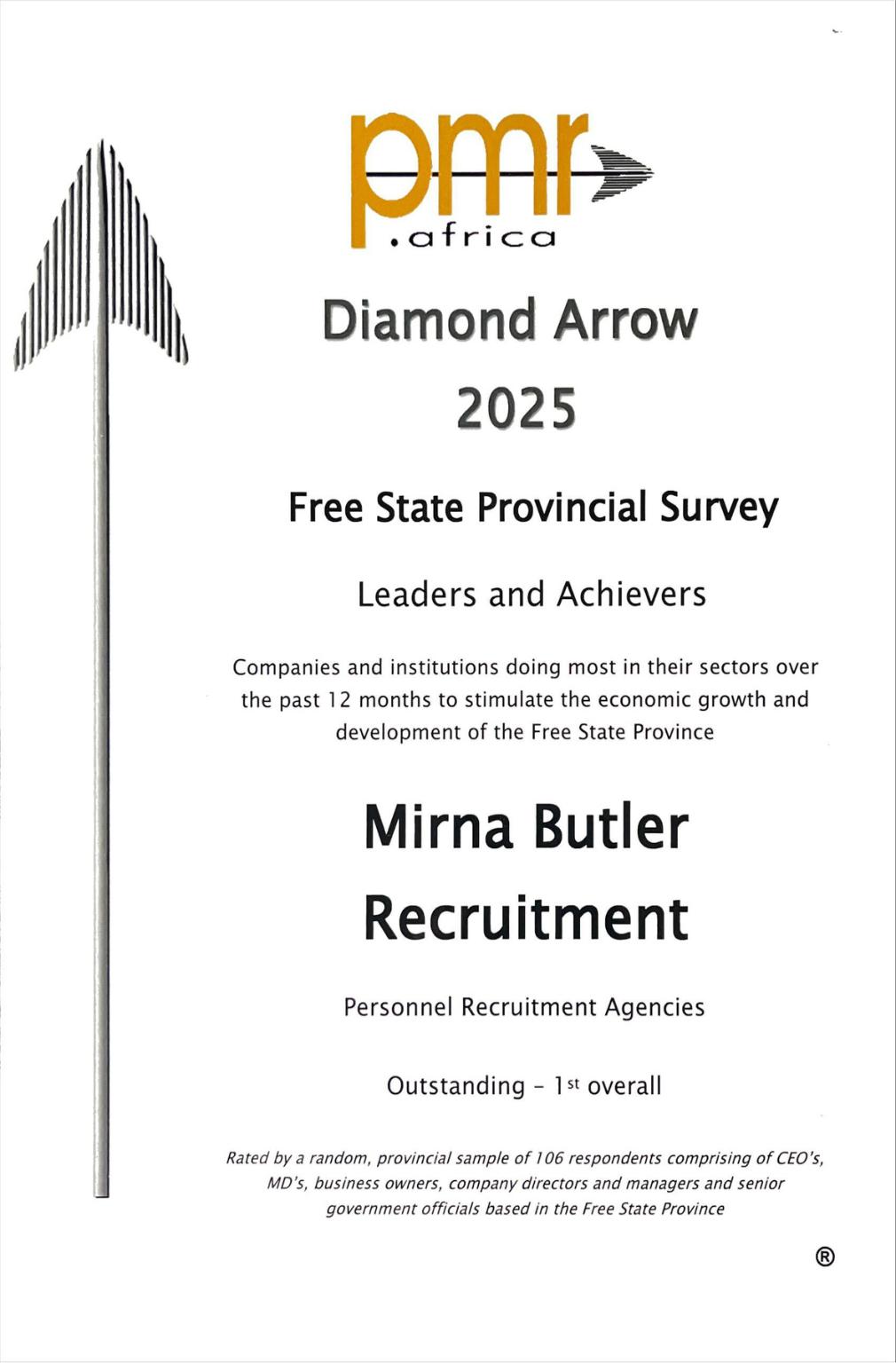 PMR Award 2025 - Diamond Arrow