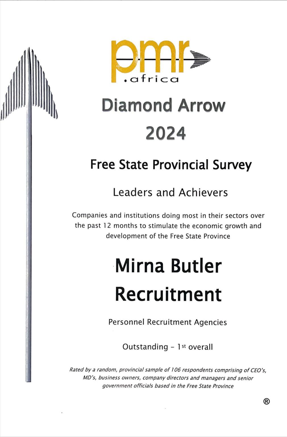 PMR Award 2024 - Diamond Arrow