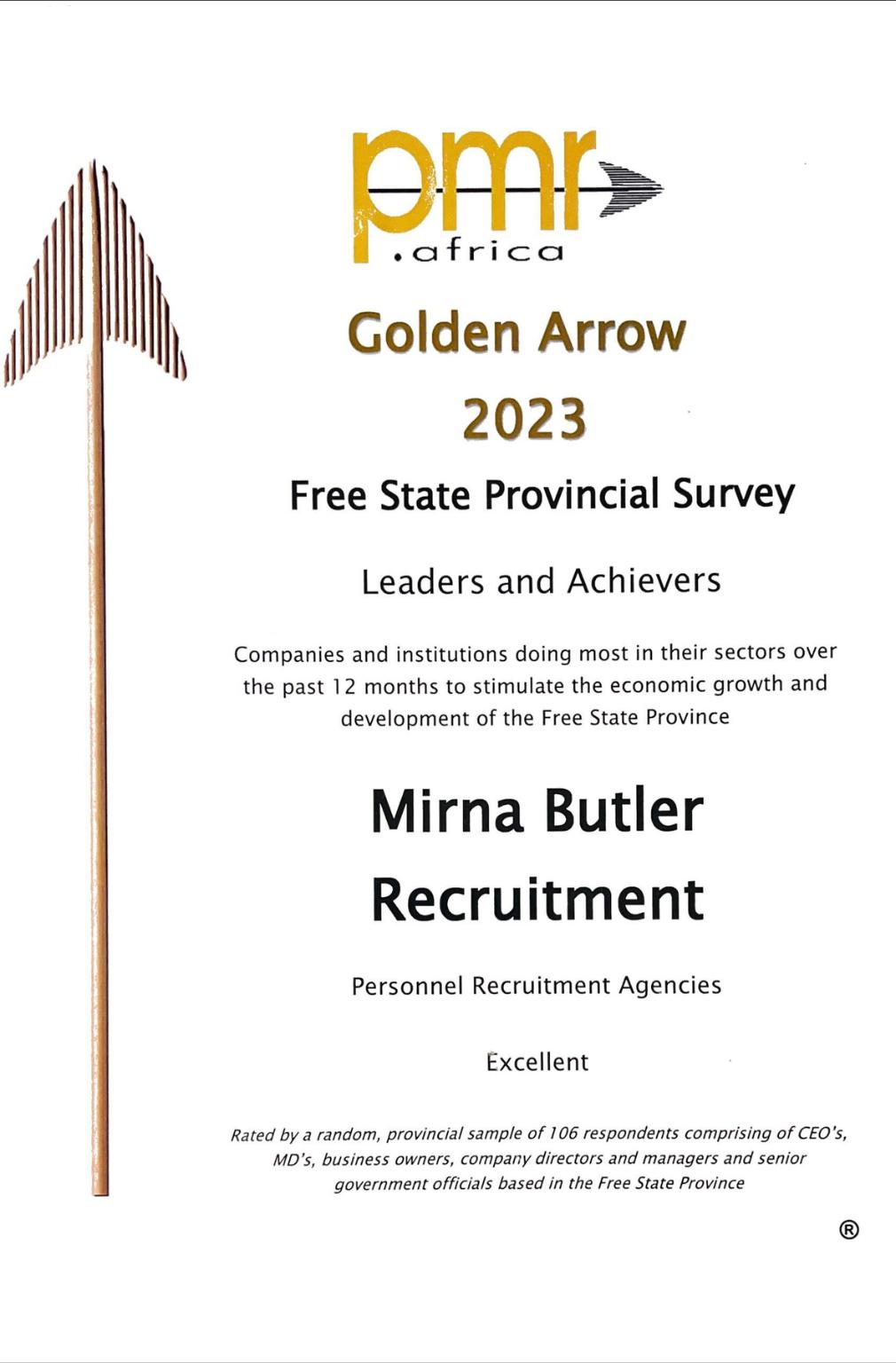 PMR Award 2023 - Golden Arrow